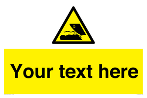 Custom Warning submerged objects in watercraft areas
